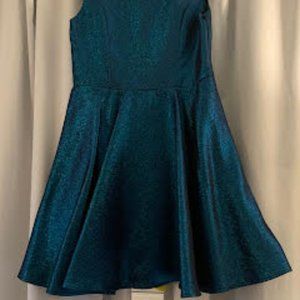 Size 16 turquoise cocktail/b-mitzvah/quinceañera dress